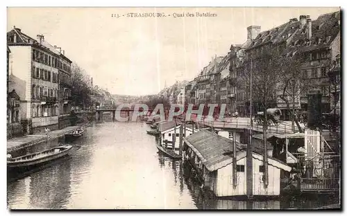 Cartes postales Strasbourg Quai des Bateliers