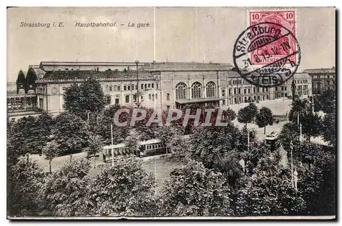 Cartes postales Strasbourg Hauptbahnhouf La Gare