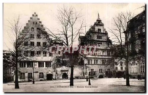 Ansichtskarte AK Strasbourg Maison Notre Dame