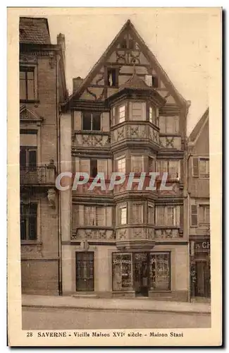 Cartes postales Saverne Vieille Xv Maison Staat