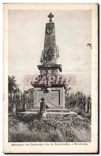 Cartes postales Monument des Cuirassiers dits de Reichshoffen a Morsbronn Militaria