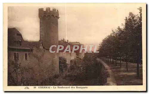 Cartes postales Obernai Le Boulevard des Remparts