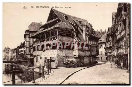 Cartes postales Strassburg Le Bain Aux Plantes