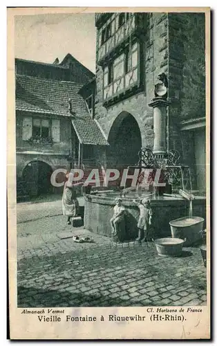 Cartes postales Vieille Fontaine a Riquewihr (Ht Rhin) Enfants