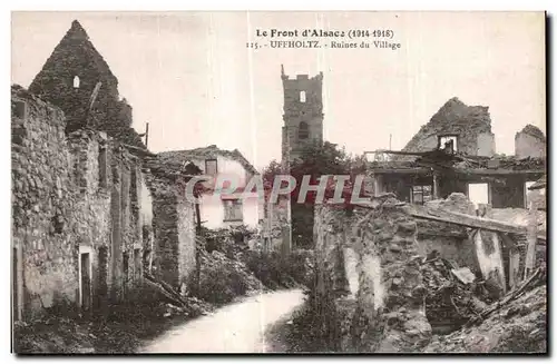 Cartes postales Le Front d Alsace Uffholtz Ruines du Village