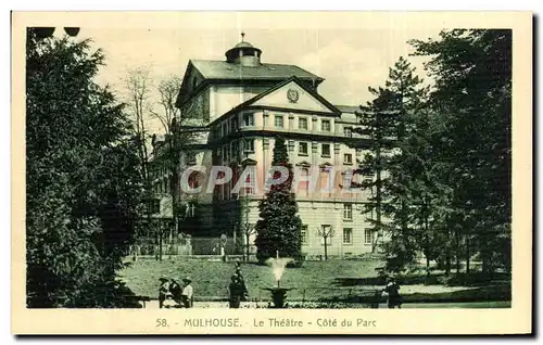 Cartes postales Mulhouse Le Theatre Cote du Parc