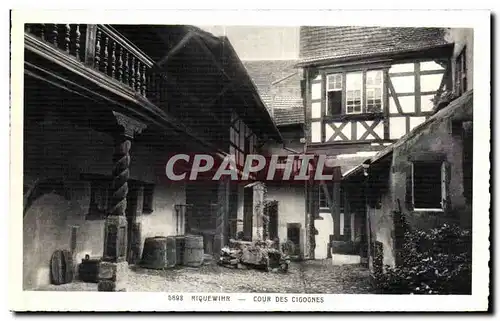 Cartes postales Riquewihr Cour Des Cigognes