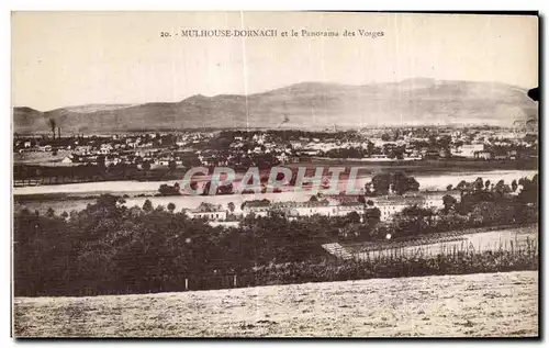 Ansichtskarte AK Mulhouse Dornach et le Panorama des Voges