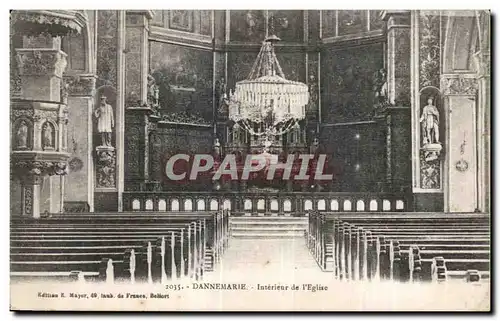 Ansichtskarte AK Dannemarie Interieur de I Eglise