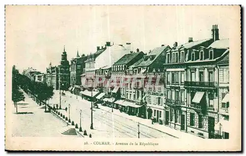 Cartes postales Colmar Avenue de la Republique