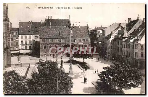 Ansichtskarte AK Mulhouse Place de la Reunion