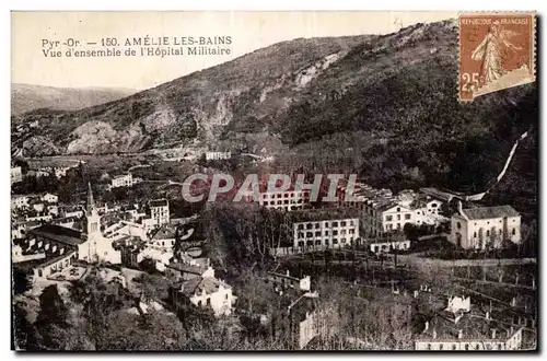 Ansichtskarte AK Amelie Les Bains Vue d ensemble de I Hopital Militaire