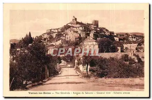 Cartes postales Vernet les Bains Vue Generale Avenue de Sahorre Generale view Sahorre avenue