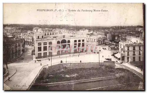 Cartes postales Perpignan Entree du Faubourg Notre Dame Grand bazar