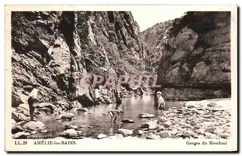 Cartes postales Amelie les Bains Gorges du Mondoni Enfants