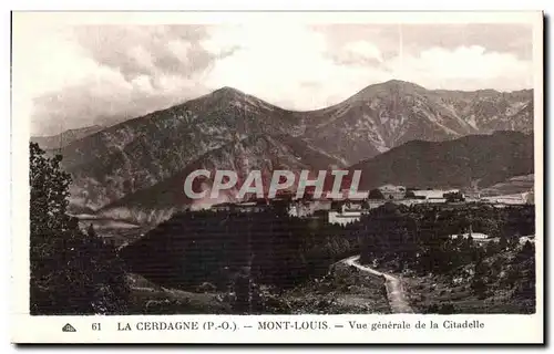 Ansichtskarte AK La Cerdagne Mont Louis Vue generale de la Citadelle