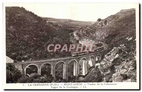 Cartes postales La Cerdagne Mont Louis Viaduc de la Cabanasse Ligne de la Cerdagne