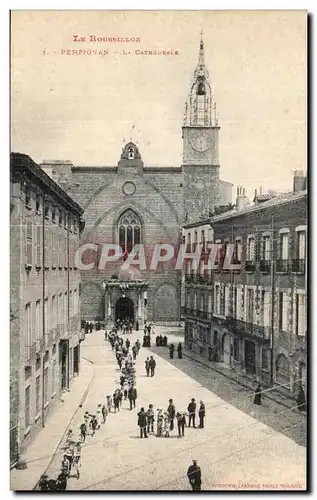 Cartes postales Le Roussillon Perpignan la Cathedrale