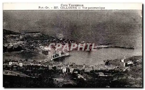 Ansichtskarte AK Cote Vermeilie Collioure Vue Panoramique