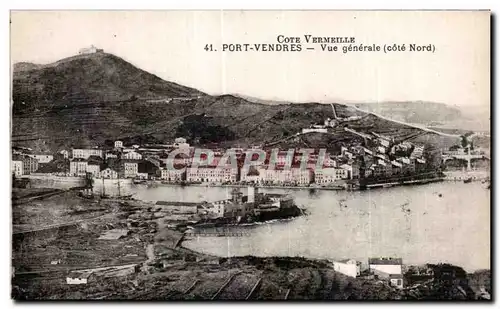 Cartes postales Cote Vermeilie Port Vendres Vue generale