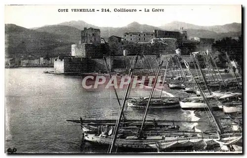 Cartes postales Cote Verimelle Collioure la Greve Bateaux