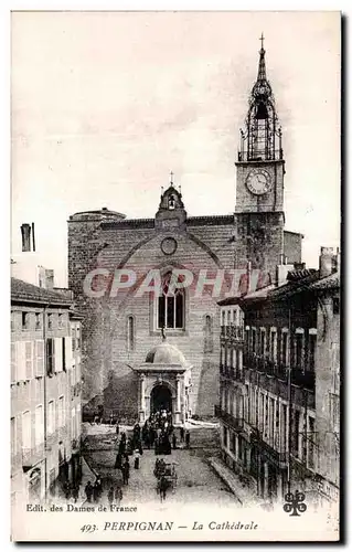 Cartes postales Perpignan La Cathedrale