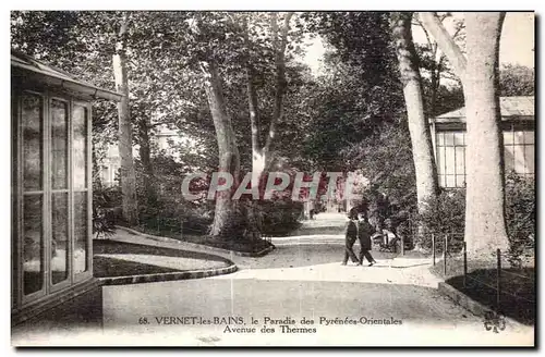 Cartes postales Vernet les Bains Paradis des Pyrenees Orientales Avenue des thermes