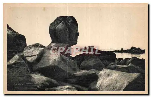 Cartes postales Roscoff Finistere Le Rocher du Sphinx