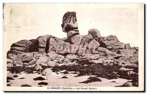 Cartes postales Roscoff Fifistere Les Grands Rochers