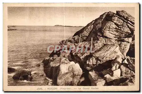 Ansichtskarte AK Roscoff Finistere Le Grand rocher