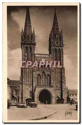 Ansichtskarte AK La Douce France Saint Pol de Leon Finistere Facade de la Basilique ancienne Cathedrale