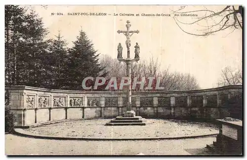 Cartes postales Saint Pol de Leon Le Calvaire et Chemin de Croix du Cimetiere