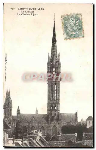 Cartes postales Saint Pol de Leon Le Creisker le Clocher a jour