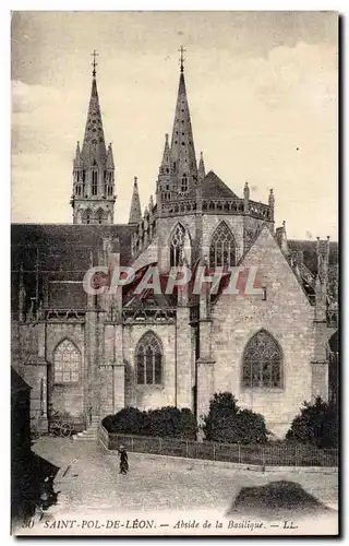 Cartes postales Saint Pol de Leon Abside de la basilique