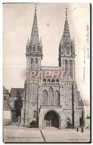 Cartes postales Basilique de Saint Pol de Leon