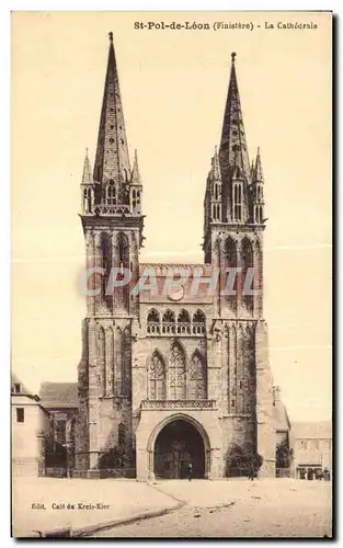 Cartes postales St Pol de Leon la Cathedrale