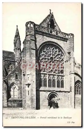 Cartes postales Saint Pol de Leon Portail meridional de la Basilique