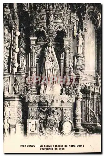 Cartes postales Rumengol La Statue Veneree de Notre Dame couronnee en 1858