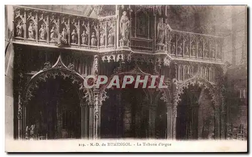 Cartes postales N D de Rumengol La Tribune d Orgue