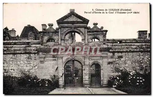 Cartes postales Chateau de Kerjean Finistere Portail d Entree de la Cour d Honneur