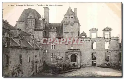 Ansichtskarte AK Chateau de Kerjean Finistere Facade de la Cour d Honneur