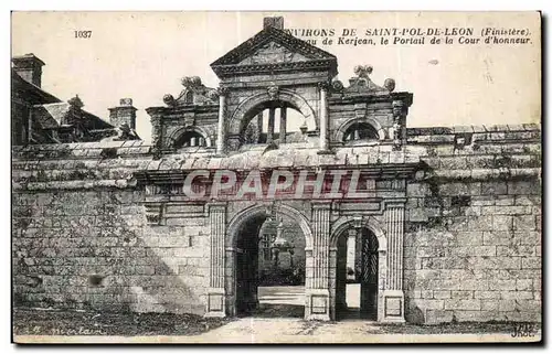 Cartes postales Environs de Saint Pol de Leon Finistere Chateau de Kerjean