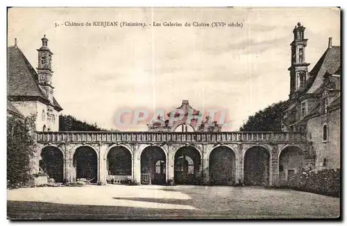 Cartes postales Chateau de Kerjean Finistere Les Galeries du Cloitre