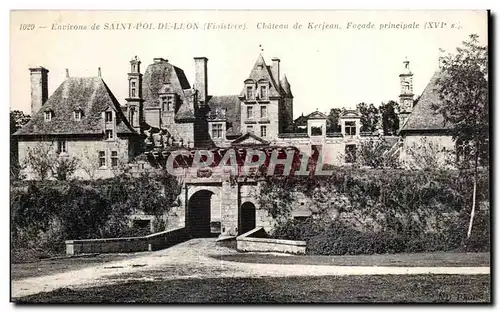 Ansichtskarte AK Environs de Saint Pol de Leon Finistere Chateau de Kerjean Facade Principale