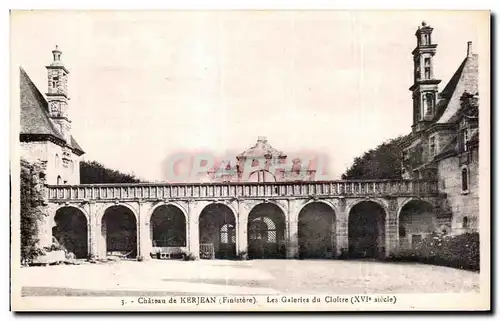 Ansichtskarte AK Chateau de Kerjean Finistere Les Galeries du Cloitre