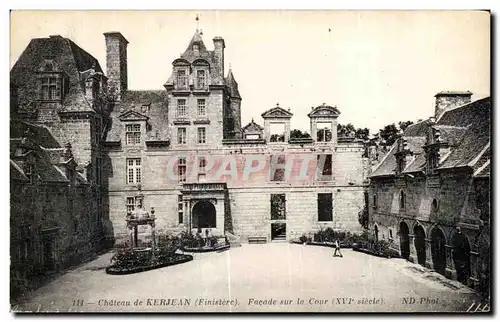 Cartes postales Chateau de Kerjean Finistere Facade sur la Cour