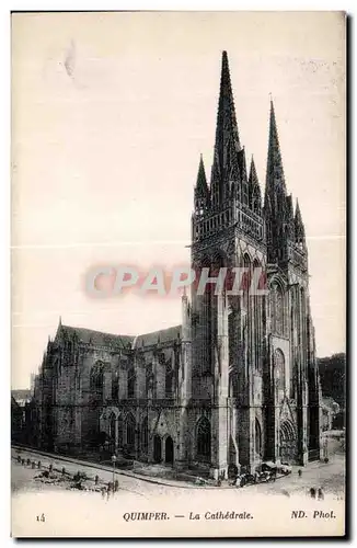 Cartes postales Quimper La Cathedrale