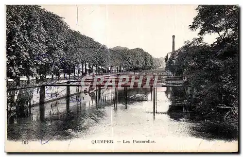 Ansichtskarte AK Quimper Les passerelles