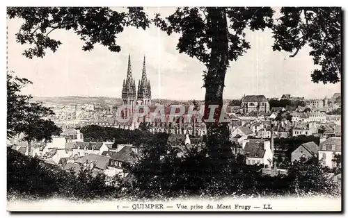 Ansichtskarte AK Quimper Vue prise du Mont Frugy