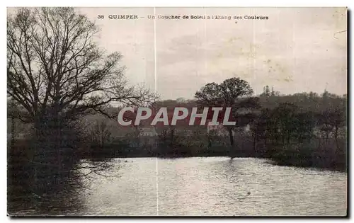 Cartes postales Quimper Un Coucher de Soliel a l Etang des Couleurs